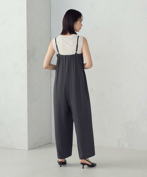 COMME CA ISM / コムサイズム サロペット・オールインワン | 【UVカット・接触冷感・吸水速乾】キャミストラップコンビネゾン / セットアップ対応 | 詳細6