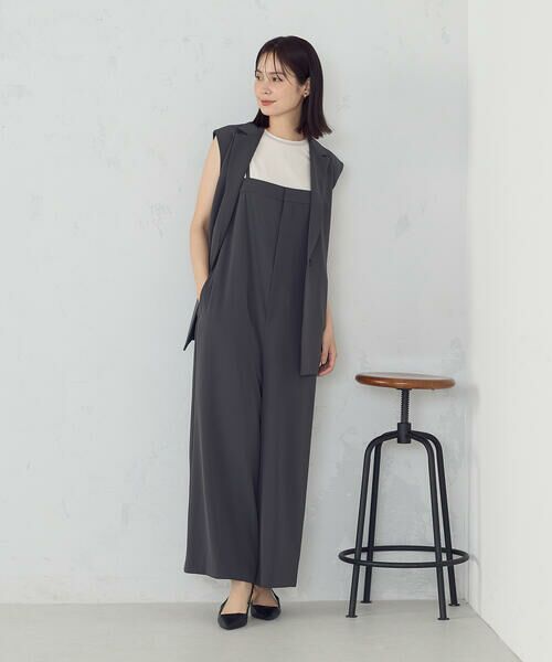 COMME CA ISM / コムサイズム サロペット・オールインワン | 【UVカット・接触冷感・吸水速乾】キャミストラップコンビネゾン / セットアップ対応 | 詳細7