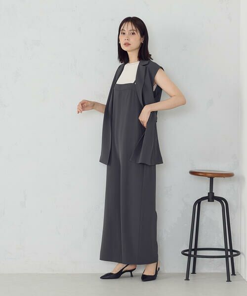 COMME CA ISM / コムサイズム サロペット・オールインワン | 【UVカット・接触冷感・吸水速乾】キャミストラップコンビネゾン / セットアップ対応 | 詳細8