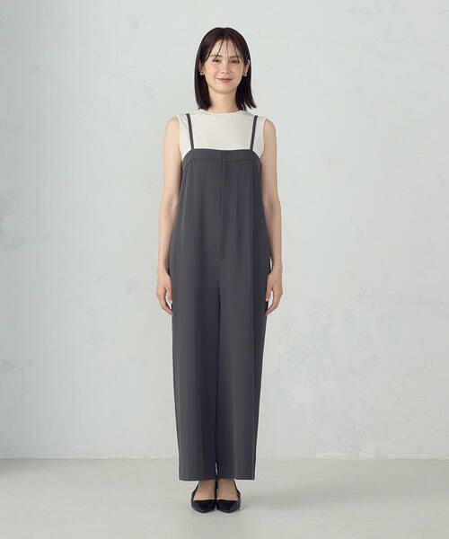 COMME CA ISM / コムサイズム サロペット・オールインワン | 【UVカット・接触冷感・吸水速乾】キャミストラップコンビネゾン / セットアップ対応 | 詳細9