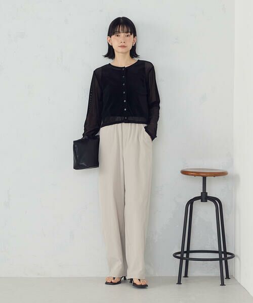 COMME CA ISM / コムサイズム カーディガン・ボレロ | シアーベロア カーディガン | 詳細4