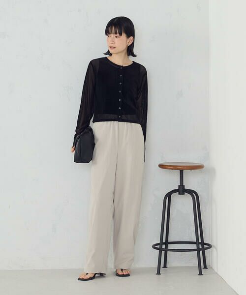COMME CA ISM / コムサイズム カーディガン・ボレロ | シアーベロア カーディガン | 詳細5
