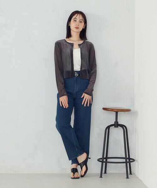 COMME CA ISM / コムサイズム カーディガン・ボレロ | シアーベロア カーディガン | 詳細19