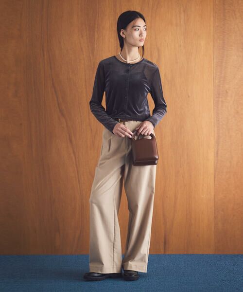 COMME CA ISM / コムサイズム カーディガン・ボレロ | シアーベロア カーディガン | 詳細17