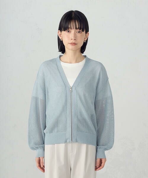 COMME CA ISM / コムサイズム カーディガン・ボレロ | 【ウォッシャブル】メッシュラメカーディガン | 詳細9