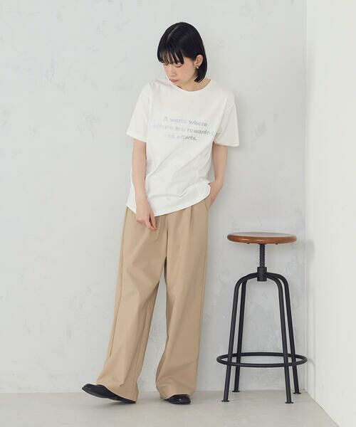 COMME CA ISM / コムサイズム カットソー | グリッター ロゴTシャツ | 詳細2