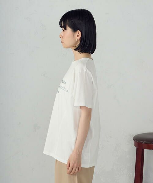 COMME CA ISM / コムサイズム カットソー | グリッター ロゴTシャツ | 詳細13