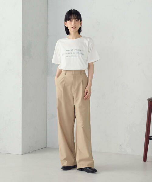 COMME CA ISM / コムサイズム カットソー | グリッター ロゴTシャツ | 詳細3