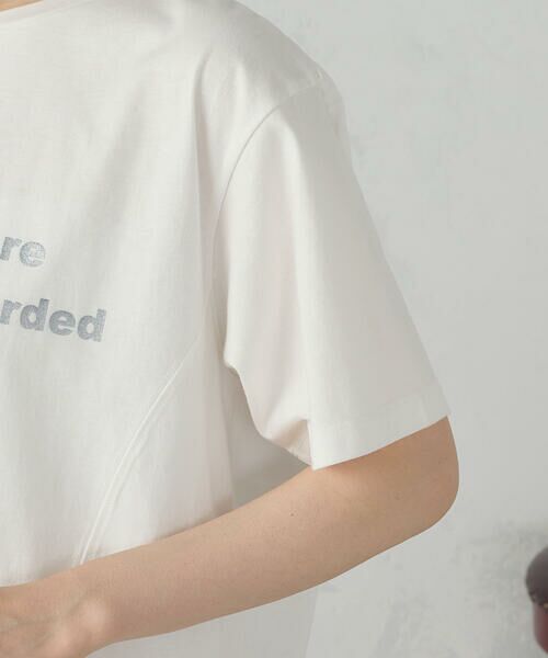 COMME CA ISM / コムサイズム カットソー | グリッター ロゴTシャツ | 詳細16