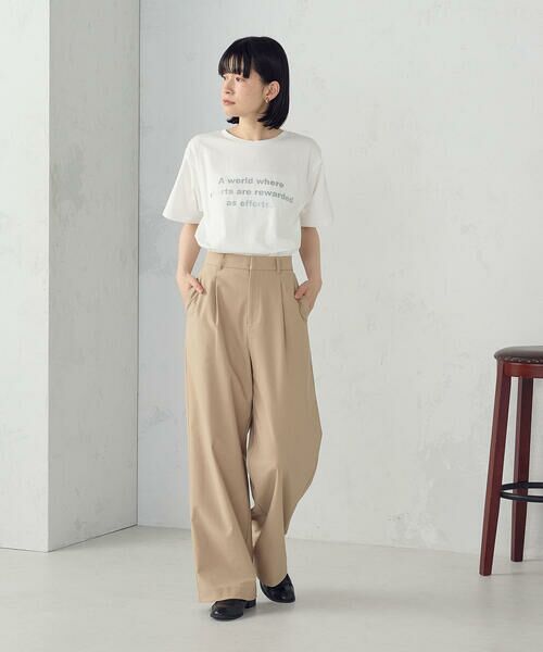 COMME CA ISM / コムサイズム カットソー | グリッター ロゴTシャツ | 詳細4