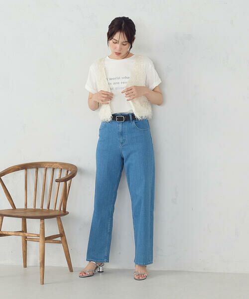 COMME CA ISM / コムサイズム カットソー | グリッター ロゴTシャツ | 詳細5