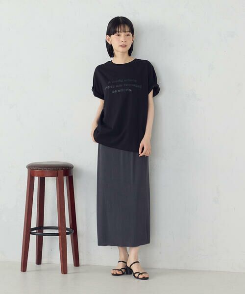 COMME CA ISM / コムサイズム カットソー | グリッター ロゴTシャツ | 詳細17