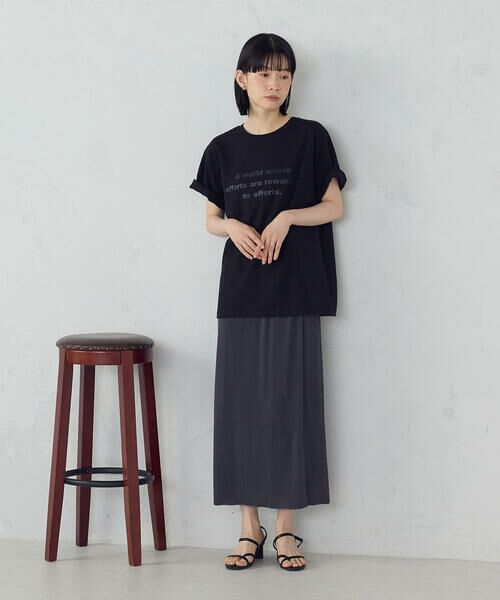 COMME CA ISM / コムサイズム カットソー | グリッター ロゴTシャツ | 詳細18