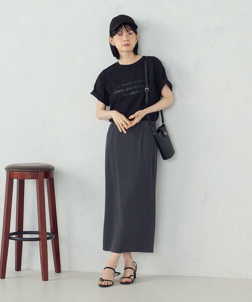 COMME CA ISM / コムサイズム カットソー | グリッター ロゴTシャツ | 詳細19