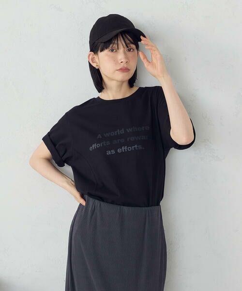 COMME CA ISM / コムサイズム カットソー | グリッター ロゴTシャツ | 詳細21