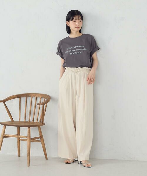 COMME CA ISM / コムサイズム カットソー | グリッター ロゴTシャツ | 詳細23