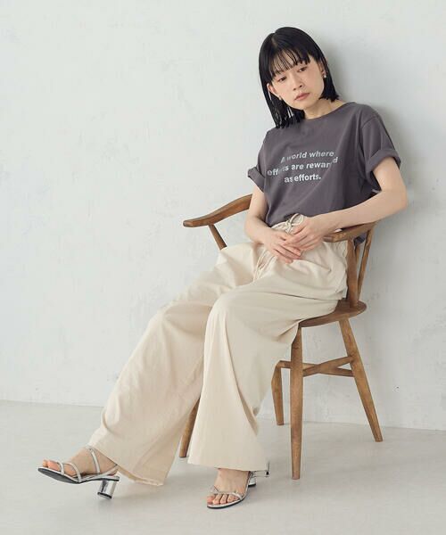 COMME CA ISM / コムサイズム カットソー | グリッター ロゴTシャツ | 詳細25