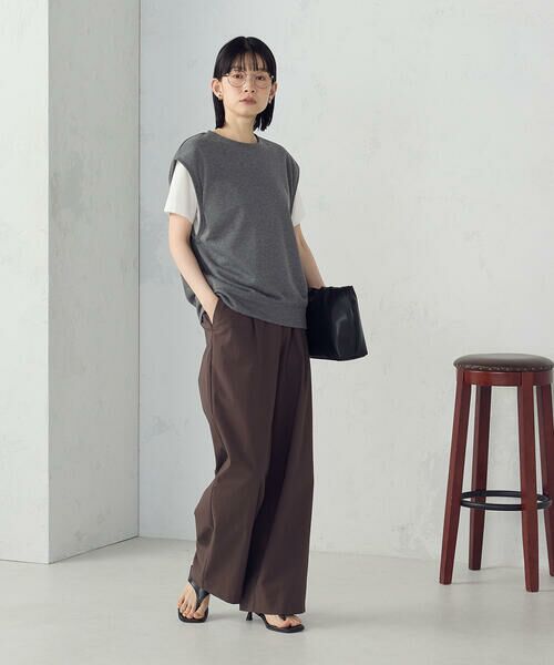 COMME CA ISM / コムサイズム ベスト | ラメ スウェット ベスト | 詳細13