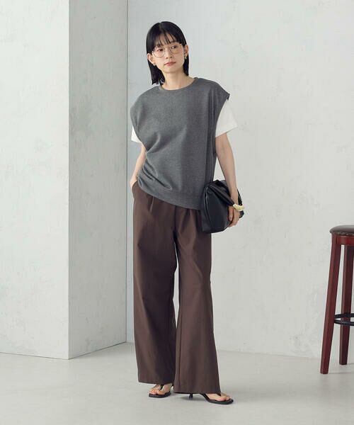 COMME CA ISM / コムサイズム ベスト | ラメ スウェット ベスト | 詳細14