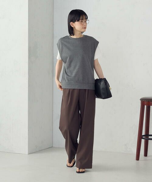 COMME CA ISM / コムサイズム ベスト | ラメ スウェット ベスト | 詳細15