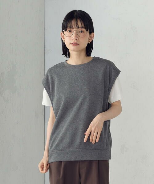 COMME CA ISM / コムサイズム ベスト | ラメ スウェット ベスト | 詳細16