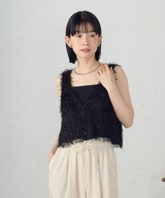COMME CA ISM / コムサイズム ベスト | フリンジベスト