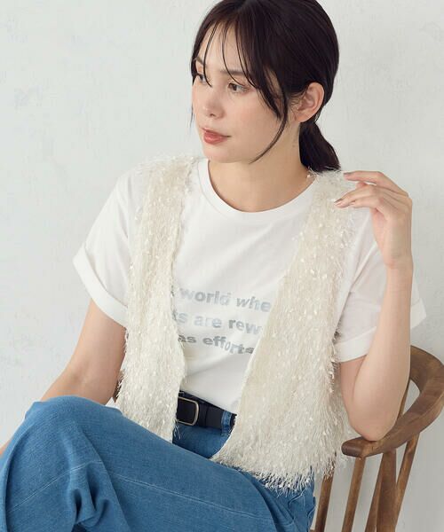 COMME CA ISM / コムサイズム ベスト | フリンジベスト | 詳細6