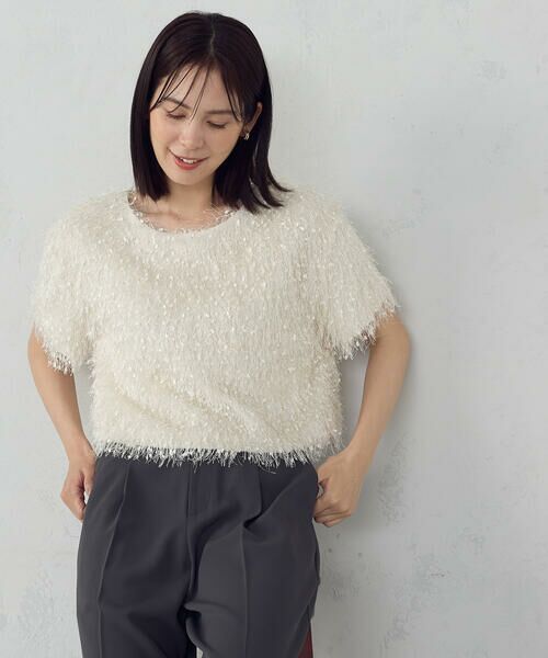 COMME CA ISM / コムサイズム カットソー | フリンジＴシャツ | 詳細10