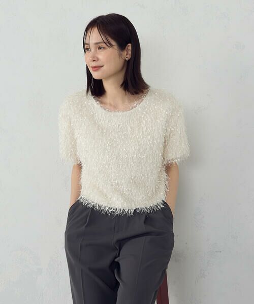 COMME CA ISM / コムサイズム カットソー | フリンジＴシャツ | 詳細11