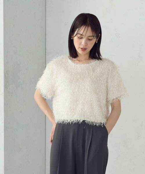 COMME CA ISM / コムサイズム カットソー | フリンジＴシャツ | 詳細3