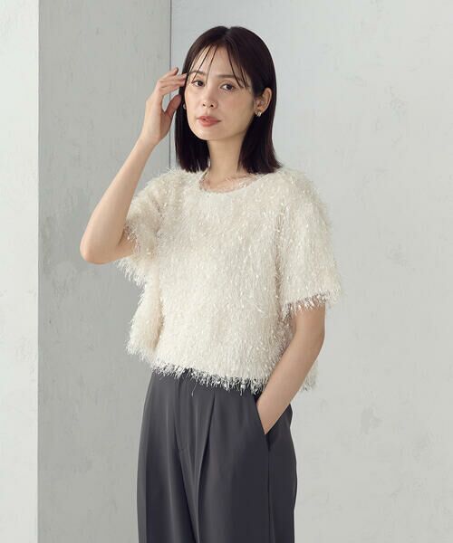 COMME CA ISM / コムサイズム カットソー | フリンジＴシャツ | 詳細4