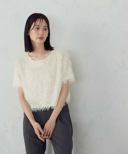 COMME CA ISM / コムサイズム カットソー | フリンジＴシャツ | 詳細5