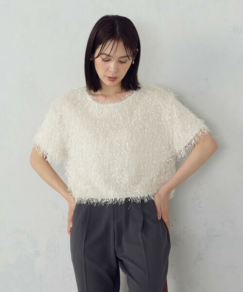 COMME CA ISM / コムサイズム カットソー | フリンジＴシャツ | 詳細6