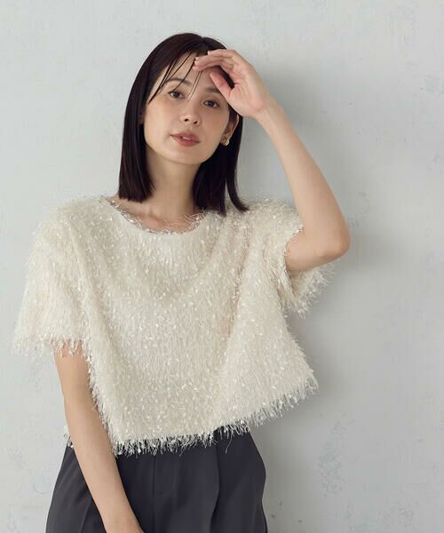 COMME CA ISM / コムサイズム カットソー | フリンジＴシャツ | 詳細7