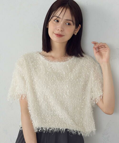 COMME CA ISM / コムサイズム カットソー | フリンジＴシャツ | 詳細9