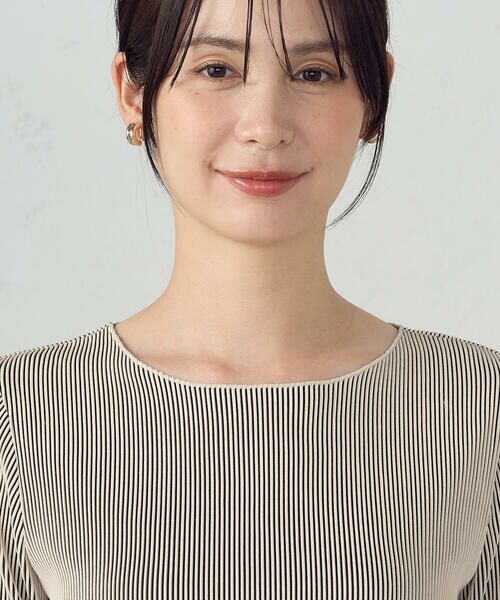 COMME CA ISM / コムサイズム カットソー | ジャカードプリーツ ベーシックＴシャツ / セットアップ対応 | 詳細20