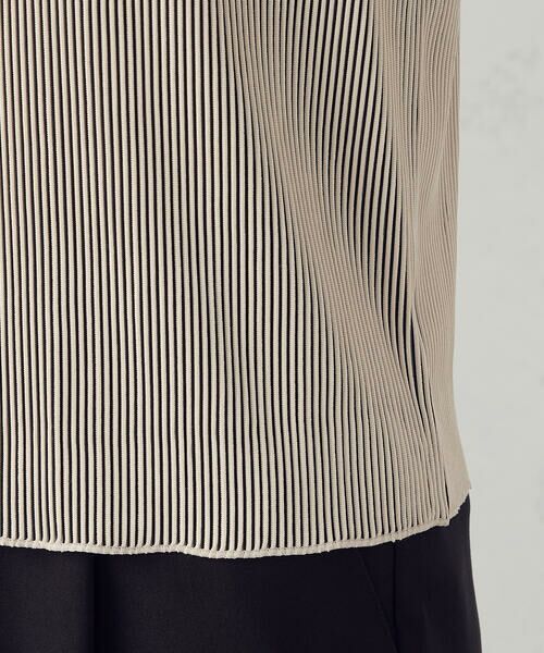 COMME CA ISM / コムサイズム カットソー | ジャカードプリーツ ベーシックＴシャツ / セットアップ対応 | 詳細22