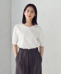 COMME CA ISM / コムサイズム カットソー | 【接触冷感】スリーブデザイン カットソー