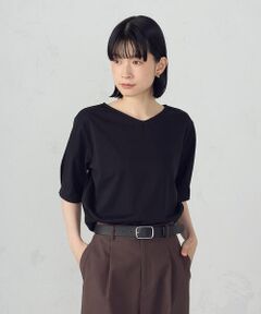 COMME CA ISM / コムサイズム カットソー | 【接触冷感】スリーブデザイン カットソー