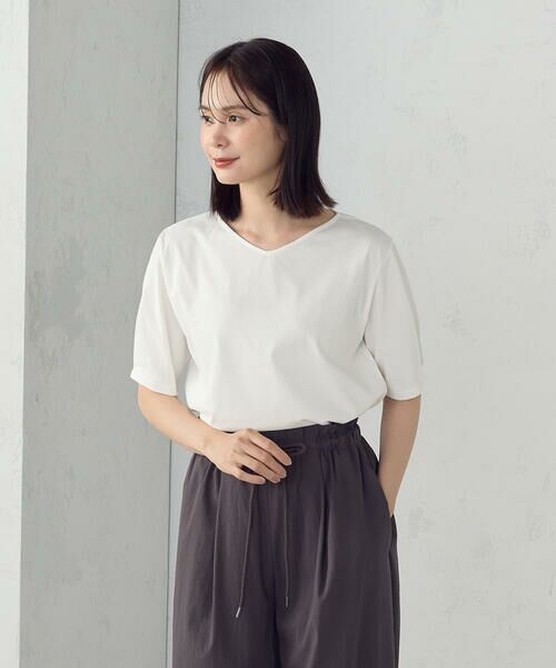 COMME CA ISM / コムサイズム カットソー | 【接触冷感】スリーブデザイン カットソー | 詳細3