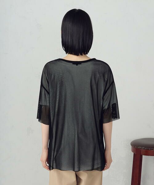 COMME CA ISM / コムサイズム カットソー | シアーベロア Tシャツ | 詳細7