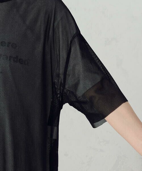 COMME CA ISM / コムサイズム カットソー | シアーベロア Tシャツ | 詳細9