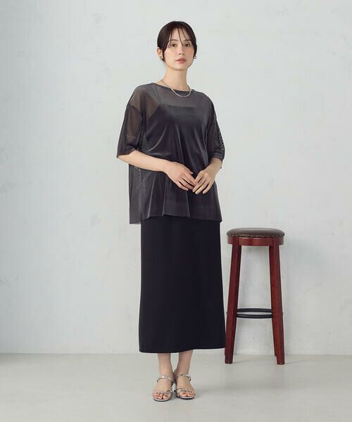 COMME CA ISM / コムサイズム カットソー | シアーベロア Tシャツ | 詳細12