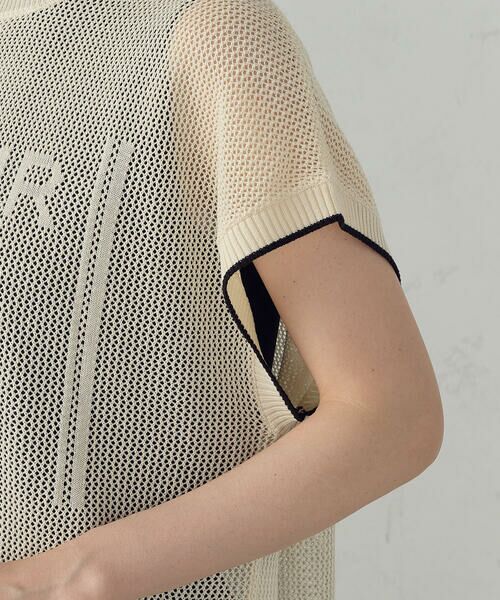 COMME CA ISM / コムサイズム ニット・セーター | 【ウォッシャブル】ロゴメッシュ ニットベスト | 詳細8