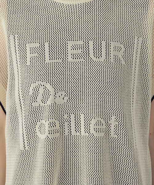 COMME CA ISM / コムサイズム ニット・セーター | 【ウォッシャブル】ロゴメッシュ ニットベスト | 詳細10