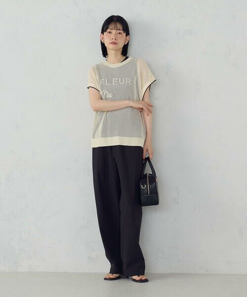 COMME CA ISM / コムサイズム ニット・セーター | 【ウォッシャブル】ロゴメッシュ ニットベスト | 詳細2