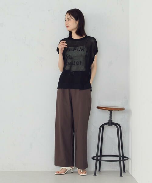 COMME CA ISM / コムサイズム ニット・セーター | 【ウォッシャブル】ロゴメッシュ ニットベスト | 詳細11