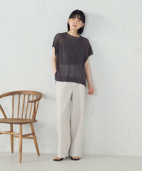 COMME CA ISM / コムサイズム ニット・セーター | 【ウォッシャブル】ロゴメッシュ ニットベスト | 詳細14