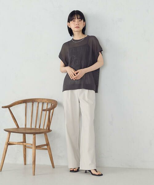 COMME CA ISM / コムサイズム ニット・セーター | 【ウォッシャブル】ロゴメッシュ ニットベスト | 詳細15