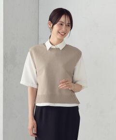 COMME CA ISM / コムサイズム ベスト | ニットベスト